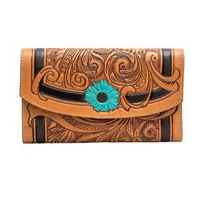 Beautiful Handtooled Leather Wallet